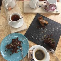 Pastry and coffee/tea at Eco Eco in Tenerife