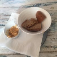 Complimentary Bread and Hummus at Eco Eco in Tenerife