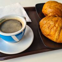 Vegan croissant with dark chocolate at Crois-Sants in Barcelona