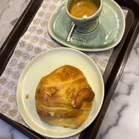 Croissant Jamon y Queso at Crois-Sants in Barcelona