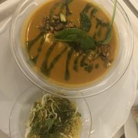 Carrot soup   at Sally Voltaire & Systrar in Stockholm