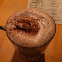 hot chocolate with oat milk at Steffenhagen in Dresden