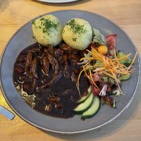Darkbeer goulash  at Steffenhagen in Dresden