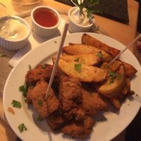chicken nuggets & potato wedges at Steffenhagen in Dresden