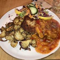 Fried Schnitzel & Potatoes and salad  at Steffenhagen in Dresden