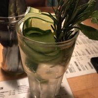 homemade lemonade with rosemary and cucumber   at Steffenhagen in Dresden