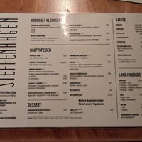 Speisekarte at Steffenhagen in Dresden