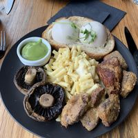 DIY big breakfast with popcorn chicken and avocado hollandaise at Matcha Mylkbar in St Kilda