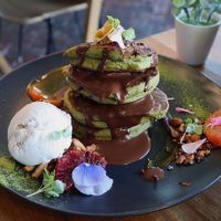 Matcha Pancakes at Matcha Mylkbar in St Kilda
