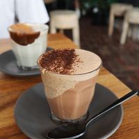 Almond Butter Cacao Latte / Mushroom and Date Latte at Matcha Mylkbar in St Kilda