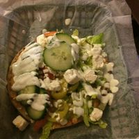 Greek flatbread can be made vegan at North Shore Deli in St John