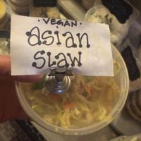 Vegan Asian slaw was great!  at North Shore Deli in St John
