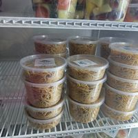 Asian peanut noodle saladd  at North Shore Deli in St John