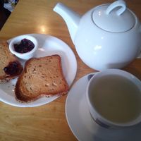 Tea and toast at Doolin Cafe in Doolin