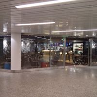 seen from outside at Bagel Street - Hotorget in Stockholm