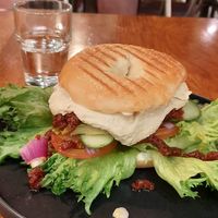 Maxi vegan bagel at Bagel Street - Hotorget in Stockholm