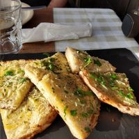 vegan bolo do caco at O Forno in Calheta