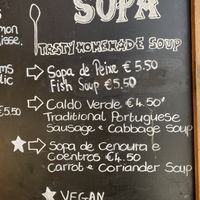 vegan soup  at O Forno in Calheta