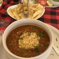 Delicious tajine with chickpeas  at O Forno in Calheta