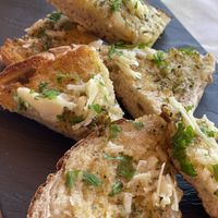 Vegan garlic bread  at O Forno in Calheta