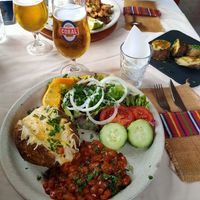 From the pictures I was scared that it was a small portion but on the contrary! I got full and the food was great! Only problem was that I didn't got space for desert after 😅 at O Forno in Calheta