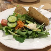 Hummus wrap at Vegan & Raw in Mallorca