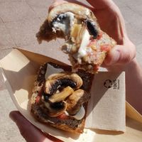 Funghi & Cashew Cream Cheeze Toast at Vegan & Raw in Mallorca