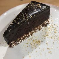 OMG. Raw chocolate mouse cake.  at Vegan & Raw in Mallorca