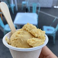Pumpkin ice cream at Sweet Scoops in Sonoma