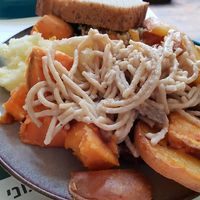 wholesome, healthy, delicious buffet! at Village Green in Jerusalem