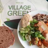 Great vegan lunch at Village Green in Jerusalem