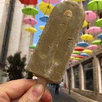 Delicious pistachio icecream  at Village Green in Jerusalem