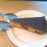 Peanut butter cheesecake at Campbell's Canal Cafe in North West London