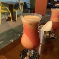 Suco de morango com maracujá  at Veg & Veg Burguer in Santos