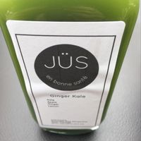 juice in glass bottles  at Jus in Aspen