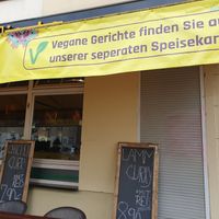 Separate vegan menu advertised :) at Ajanta in Berlin