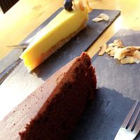 delicious yuzu & chocolate cake at Souls Cph at Souls in Copenhagen