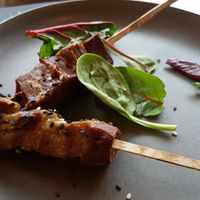 Seitan skewers (amazing) at Souls in Copenhagen