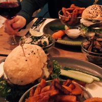 burgers and fries at Souls in Copenhagen