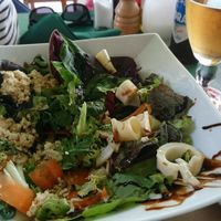 Great Salad with Tofu and palmhearts at Fuori di Zucca in Tenerife
