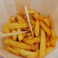 Fries at FalafeLand in Santorini