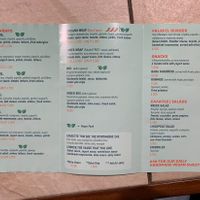 Menù at FalafeLand in Santorini