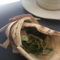 Normal small falafel pita   at FalafeLand in Santorini