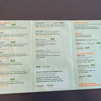 Menu (October 2022) at FalafeLand in Santorini