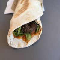 Volcano was spicy & delicious!!   at FalafeLand in Santorini