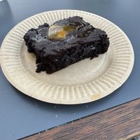 Vegan Brownie   at FalafeLand in Santorini