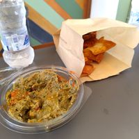 Baba ganoush at FalafeLand in Santorini