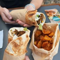   at FalafeLand in Santorini