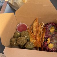   at FalafeLand in Santorini