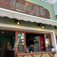   at FalafeLand in Santorini